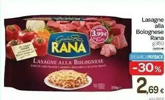 Carrefour Giovanni Rana - Lasagne Alla Bolognese 350 G(ml) offerta