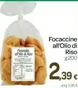 Carrefour Focaccine All'olio Di Riso 200g offerta