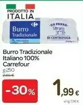 Carrefour Carrefour - Burro Tradizionale 125 G(ml) offerta