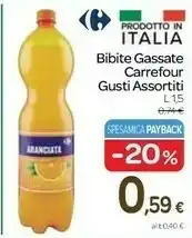 Carrefour Carrefour Bibite Gassate offerta