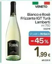Carrefour Lamberti Bianco E Rosè Frizzante Igt Turà offerta
