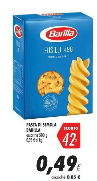 Coop Barilla Fusilli N°98 500 G(ml) offerta