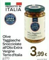Carrefour Terre D'italia Olive Taggiasche Snocciolate All'olio Extra Vergine offerta
