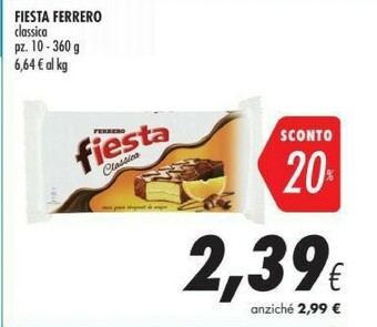 Coop Ferrero Fiesta offerta