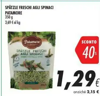 Coop Patamore Spàtzle Freschi Agli Spinaci offerta