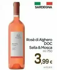 Carrefour Sella & mosca Rosè Di Alghero Doc offerta