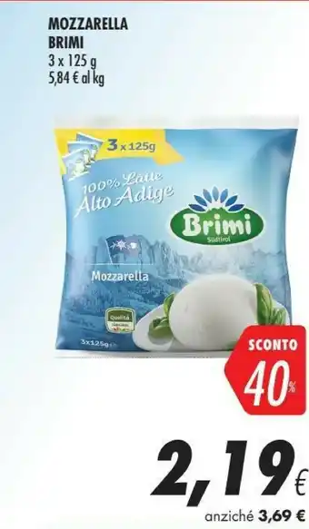 Coop Brimi Mozzarella offerta