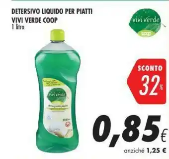 Coop Vivi Verde Detersivo Liquido Per Piatti offerta