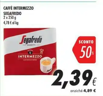 Coop Segafredo Caffe Intermezzo offerta