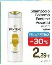 Carrefour Pantene Shampoo O Balsamo offerta