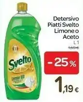Carrefour Svelto Detersivo Piatti offerta