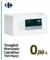 Carrefour Carrefour Tovaglioli Monovelo 144 Pz offerta