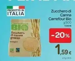 Carrefour Bio italia Carrefour Zucchero Di Canna Bio offerta