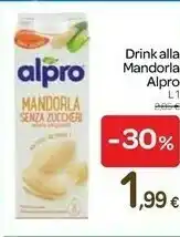 Carrefour Alpro Drink Alla Mandorla offerta
