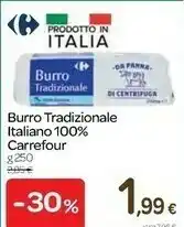 Carrefour Burro Tradizionale Italiano 100% offerta