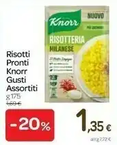 Carrefour Knorr Risotti Pronti offerta