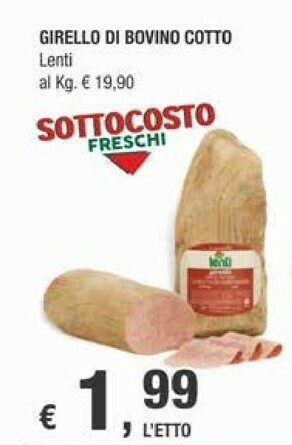 Lenti Girello Di Bovino Cotto
