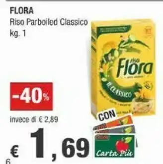 Crai Flora Riso Parboiled Classico offerta