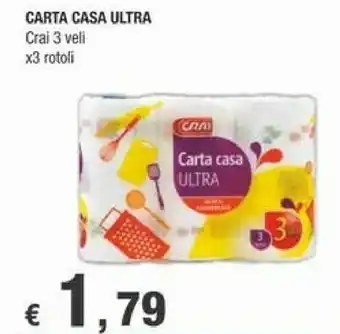 Crai Crai Carta Casa Ultra offerta