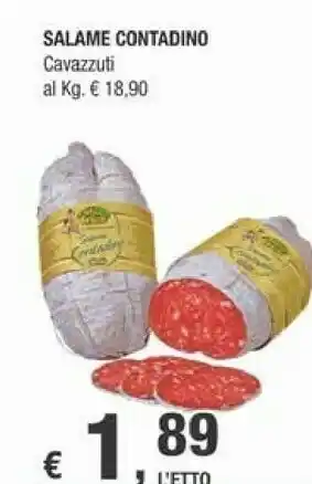 Cavazzuti Salame Contadino