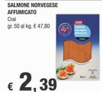 Crai Crai Salmone Norvegese Affumicato offerta