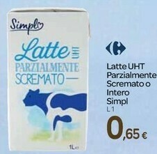 Carrefour Express Latte parzialmente scremato offerta
