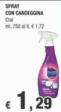 Crai Crai Spray Con Candeggina offerta