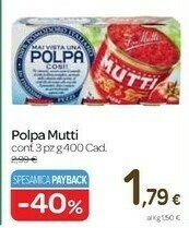 Carrefour Express Mutti Polpa offerta