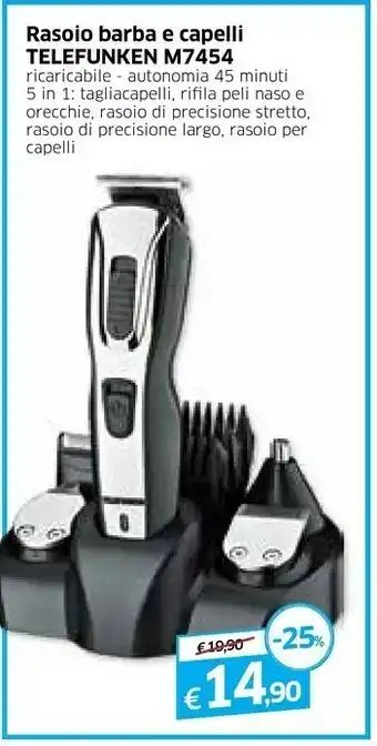 Famila Telefunken Rasoio Barba E Capelli M7454 offerta