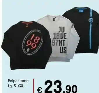 Iper La Grande Felpa Uomo Tg S-xxl offerta