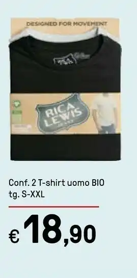 Iper La Grande Conf 2 T-shirt Uomo Bio offerta