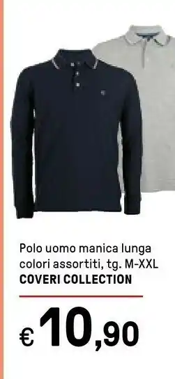Iper La Grande Coveri Collection Polo Uomo Manica Lunga Taglia XXL offerta