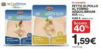 Ipercoop Aia Petto Di Pollo Al Forno Aequilibrium 140 G(ml) offerta