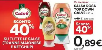 Ipercoop Calvè Salsa Rosa Top Down offerta
