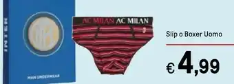 Iper La Grande Milan Slip O Boxer Uomo offerta