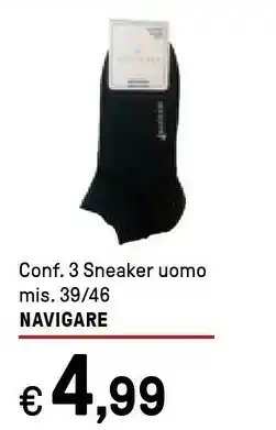 Iper La Grande Navigare Conf. 3 Sneaker Uomo Mis.39/46 offerta