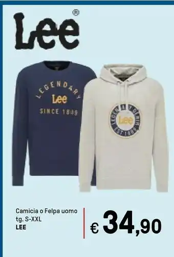 Iper La Grande Camicia O Felpa Uomo Tg S-xx Lee offerta