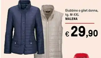 Iper La Grande Malena Giubbino O Gilet Donna, Tg M-xxl offerta