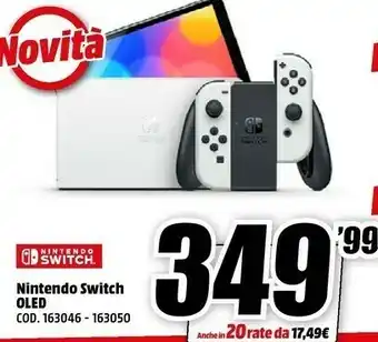 MediaWorld Nintendo Oled 163046/ 163050 offerta