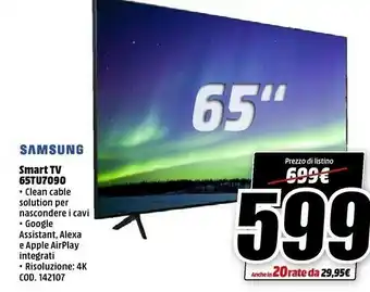 MediaWorld Samsung Tv offerta