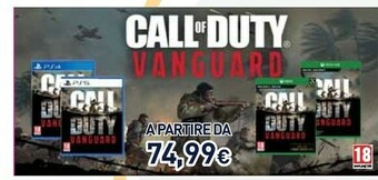 Unieuro Sony Call Of Duty: Vanguard Basic Multilingua PlayStation 4 offerta