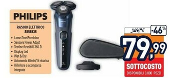 Unieuro Philips Rasoio S5585/35 offerta