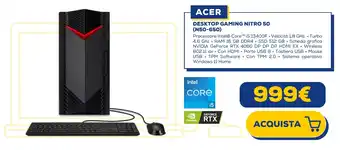Euronics ACER DESKTOP GAMING NITRO 50 (N50-650) offerta
