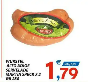 Vivo Supermercati Servelade Wurstel Alto Adige Martin Speck offerta
