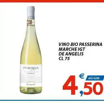 Vivo Supermercati De angelis Vino Bio Passerina Marche Igt offerta