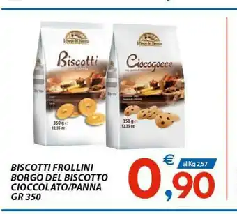 Vivo Supermercati Il Borgo Del Biscotto - Biscotti Con Panna E Cacao offerta