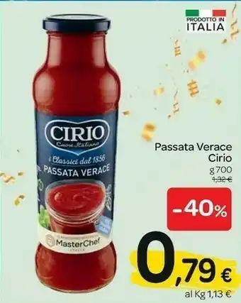 Carrefour Cirio La Verace Passata offerta