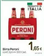 Carrefour Peroni Birra 330 G(ml) offerta