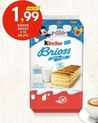 Vivo Supermercati Kinder Brioss offerta