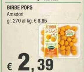 Crai Amadori Birbe Pops offerta